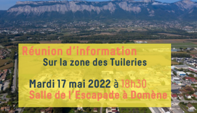 Image de l'actualité Réunion publique d'information Zone des Tuileries à Domène