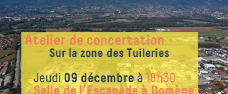 Image de l'actualité 1er atelier de concertation Zone des Tuileries à domène