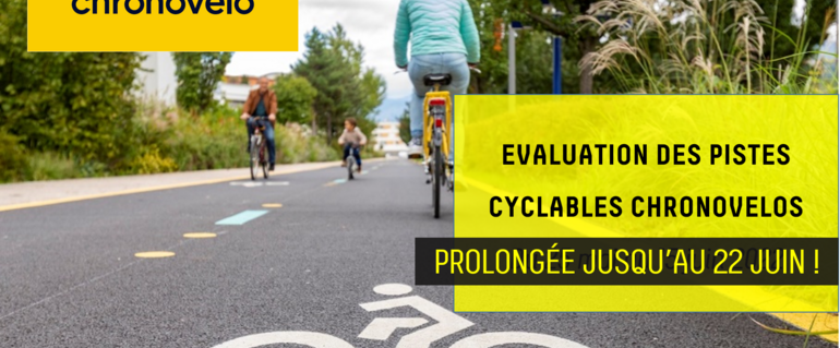 Image de l'actualité Prolongation de l'évaluation des pistes cyclables Chronovélo ! 