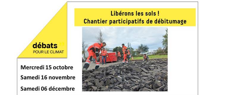 Image de l'actualité Chantier participatif de débitumage - Place de la Poya à Fontaine - Rue Rose Garret à Grenoble !