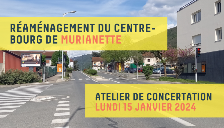 Image de l'évènement Atelier de concertation : réaménagement du centre-bourg de Murianette