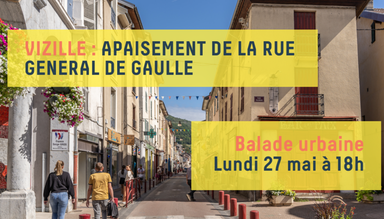 Image de l'évènement Balade urbaine : apaisement de la rue Général de Gaulle à Vizille
