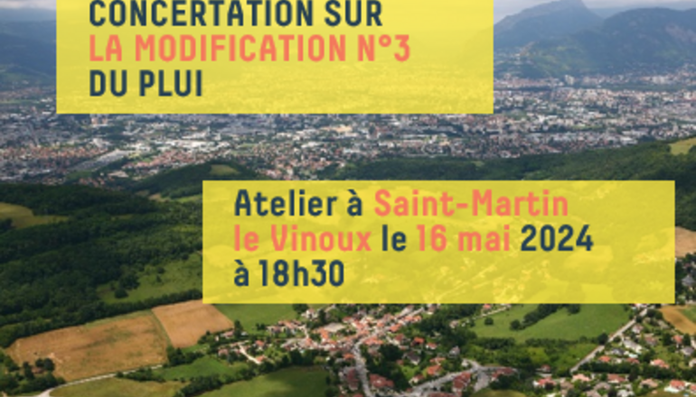 Image de l'évènement PLUI - Modif 3 - Atelier à Saint-Martin le Vinoux