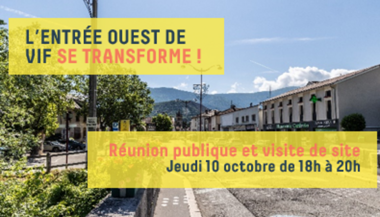 Image de l'évènement L'entrée ouest de Vif se transforme : venez découvrir les aménagements futurs !