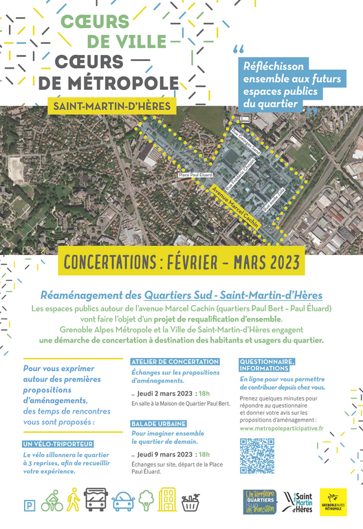 Flyer Coeur de Ville / Coeur de Métropole de Saint-Martin-d'Hères