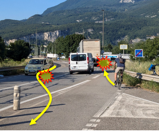 Point noir à l'insertion des cycles